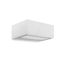 Leds-C4 Nemesis Aluminium - 1 Light Outdoor Wall Light White IP44