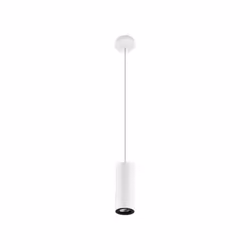 Leds-C4 Pipe - 1 Light Slim Ceiling Pendant White 6.8cm, GU10