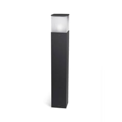 Leds-C4 Cubik E27 - 1 Light Outdoor Tall Bollard Light Urban Grey IP54, E27