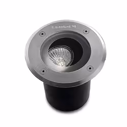 Leds-C4 Gea - 1 Light Round Recessed Floor Light Stainless Steel Aisi 316 IP67, GU10