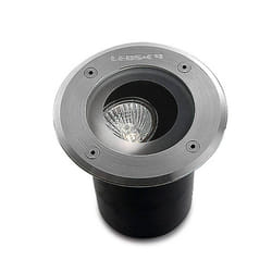 Leds-C4 Gea - 1 Light Round Recessed Floor Light Stainless Steel Aisi 316 IP67, GU10