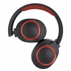 ELBE ABT-B26-N headphones/headset Wireless Head-band Calls/Music Bluetooth Black, Red
