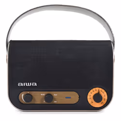Aiwa RBTU-600, 5 W, 75 - 18000 Hz, Wireless, Mono portable speaker, Beige, Black, Universal