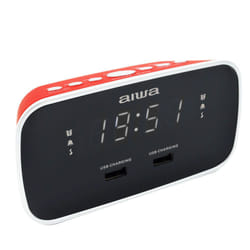 Aiwa CRU-19RD alarm clock Digital alarm clock Red