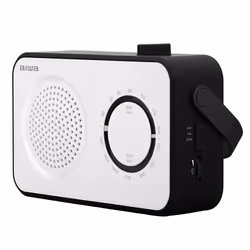 Aiwa R-190BW radio Portable Analog Black, White