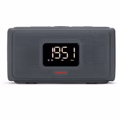 Aiwa CRU-80BT, Digital alarm clock, Rectangle, Grey, 24h, FM, PLL, 87.5 - 108 MHz