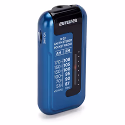 Aiwa R-22BL radio Personal Analog Blue