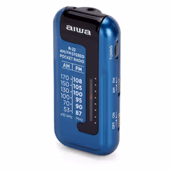 Aiwa R-22BL radio Personal Analog Blue