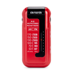 Aiwa R-22RD radio Personal Analog Red