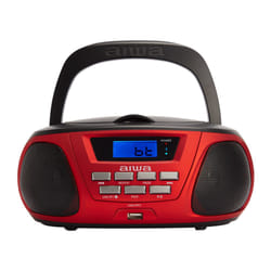 Aiwa BBTU-300RD portable stereo system Analog 5 W AM, FM, MW Black, Red MP3 playback