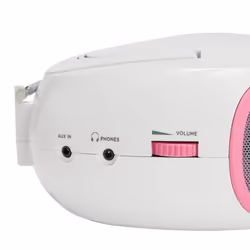 Aiwa BBTU-300PK portable stereo system Analog & digital 5 W AM, FM, MW Pink, White MP3 playback - Additional view 6
