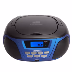 Aiwa BBTU-300BL portable stereo system Analog 5 W AM, FM, MW Black, Blue MP3 playback - Additional view 2