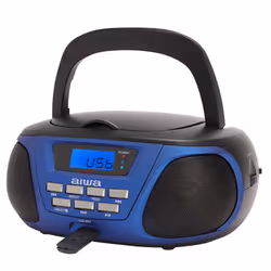 Aiwa BBTU-300BL portable stereo system Analog 5 W AM, FM, MW Black, Blue MP3 playback - Additional view 4