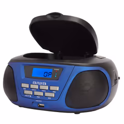 Aiwa BBTU-300BL portable stereo system Analog 5 W AM, FM, MW Black, Blue MP3 playback - Additional view 5