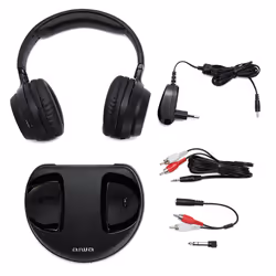 Aiwa WHF-880 headphones/headset Wireless Head-band Music Charging stand Black - Additional view 8