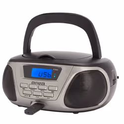 Aiwa BBTU-300BKMKII portable stereo system Analog 5 W AM, FM, MW Black, Silver MP3 playback - Additional view 3