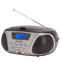 Aiwa BBTU-300BKMKII portable stereo system Analog 5 W AM, FM, MW Black, Silver MP3 playback - Additional view 4