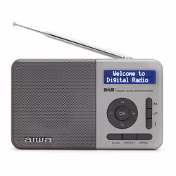 Aiwa RD-40DAB/SL, Portable, Digital, DAB+, FM, 2 W, 5.08 cm, LCD