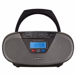 Aiwa BBTU-400BK, Analog & digital, FM, Player, CD, CD-R, CD-RW, Top, 6 W