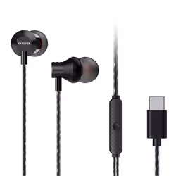 Aiwa ESTM-50USB-C, Wired, Calls/Music, 20 - 20000 Hz, 13 g, Headset, Black