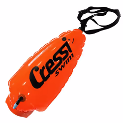 Cressi Floating Swim Buoy - Personal Belongings Pocket - Adjustable Wa