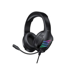 awei GM-5 USB + 3.5mm Ambient Light Gaming Wired Headset with Microphone(Black)