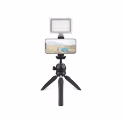 PULUZ Mini VLOG Live Stabilizer Stand Tripod with Phone Clamp for Smartphones (Black)