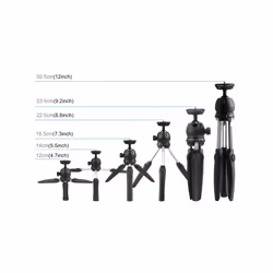 PULUZ Mini VLOG Live Stabilizer Stand Tripod with Phone Clamp for Smartphones (Black)