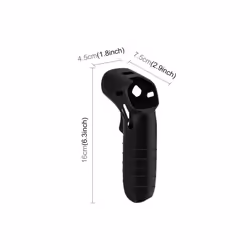 For DJI RC Motion 2 / DJI Avata / FPV Rocker PULUZ Silicone Protective Case with Neck Strap(Black)