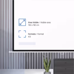 iggual PSIMS200 projection screen 2.82 m (111") 1:1