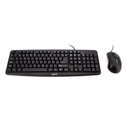 iggual COM-CK-BASIC keyboard Mouse included Universal USB QWERTY Spanish Black