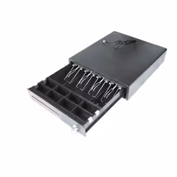 iggual IGG317471, Manual & automatic cash drawer, Metal, Black, 12 V, 335 mm, 368 mm