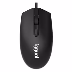 iggual IGG317624, Ambidextrous, Optical, USB Type-A, 1600 DPI, Black