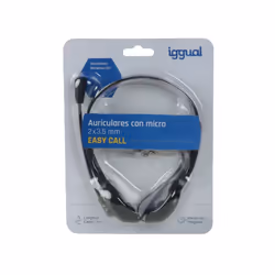 iggual Easy Call Headset Wired Head-band Office/Call center Black - Additional view 4