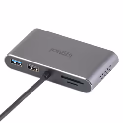 iggual IGG319222 laptop dock/port replicator Wired USB 3.2 Gen 1 (3.1 Gen 1) Type-C Grey - Additional view 2