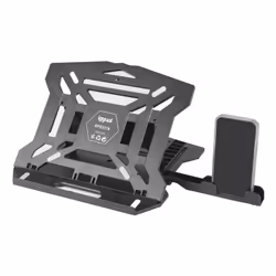 iggual RPSV17A, Laptop stand, Black, Plastic, 43.2 cm (17"), 20 kg, 70 - 180 mm
