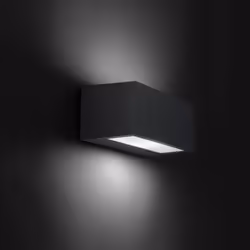 Leds-C4 Nemesis Aluminium - 1 Light Outdoor Wall Light Grey IP54, E27