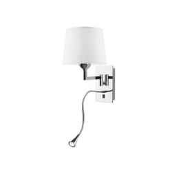 Leds-C4 Oxford - LED 2 Light Indoor Wall Light Chrome with Reading, E27