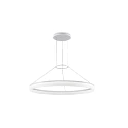 Leds-C4 GROK - Integrated LED 1 Light Large Ceiling Pendant White