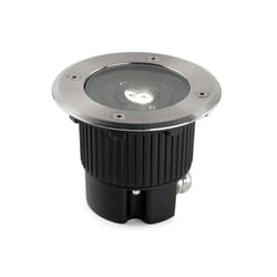 Leds-C4 Gea - Outdoor LED Recessed Ground Uplight Stainless Steel Polished 12.5cm 522lm 3000K IP67
