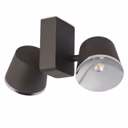 Leds-C4 Drone - Integrated LED Wall / Ceiling Light Chrome, Brown