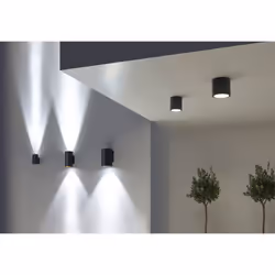 Leds-C4 Cosmos - LED Outdoor Small Wall Light Urban Grey IP55
