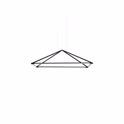 Grok Tubs - LED Decorative Ceiling Pendant Matt Black 120cm 5200lm 3000K