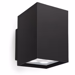 LEDS-C4 Afrodita Power LED, Surfaced, Rectangle, 1 bulb(s), 3000 K, IP55, Black, Transparent