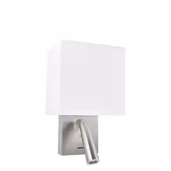 LEDS-C4 Gamma Shade, Surfaced, Square, 1 bulb(s), E27, 2700 K, Aluminium, White