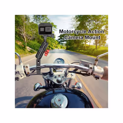 PULUZ Motorcycle Handlebar Crab Clamp CNC Metal Magic Arm Rod Mount