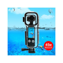 For DJI Osmo Pocket 3 PULUZ 45m Underwater Waterproof Housing Diving Case (Transparent)
