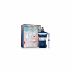 Jean Paul Gaultier Le Male In The Navy 2 Pcs Set: 6.8 Eau De Toilette Spray + 0.34 Oz Eau De Toilette Spray