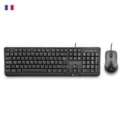 NGS Cocoa Kit, AZERTY, FR keyboard Mouse included Universal USB French Black