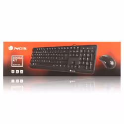 NGS Cocoa Kit, AZERTY, FR keyboard Mouse included Universal USB French Black - Additional view 7